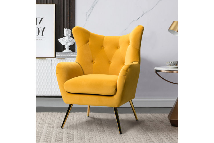 Yellow accent chair outlet wayfair